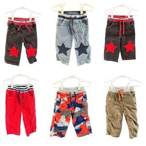 6 Pairs Baby Boden Pants, VGUC, Sz 12-18mo (12-24A)
